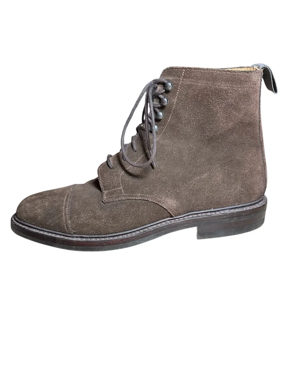 Crockett And Jones For Brooks Brothers Brown Suede Boot Size 8.5D US Made In UK